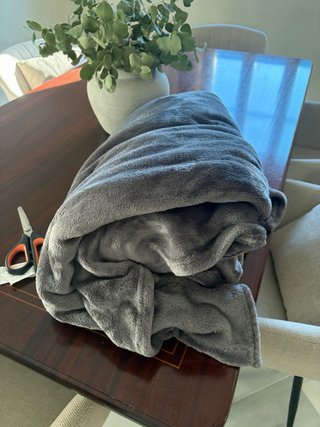 Manta Zara Home Polar Grande Gris