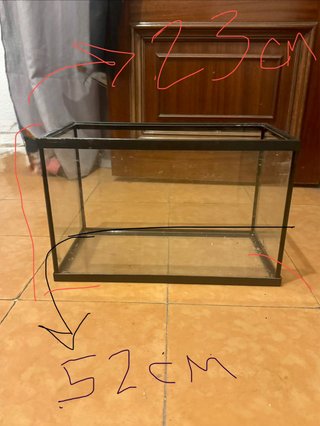 Acuario cristal 38x23x52 cm