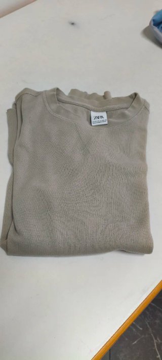Polo Zara Beige Talla S Hombre