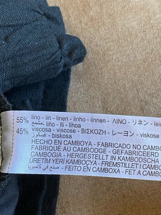 Pantalón Zara Lino/Viscosa Holgado Talla 32