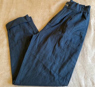 Pantalón Zara Lino/Viscosa Holgado Talla 32