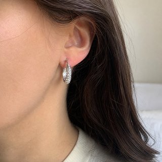 Pendientes Aro con Brillantes