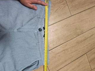 Pantalón pirata rayas azul y blanco