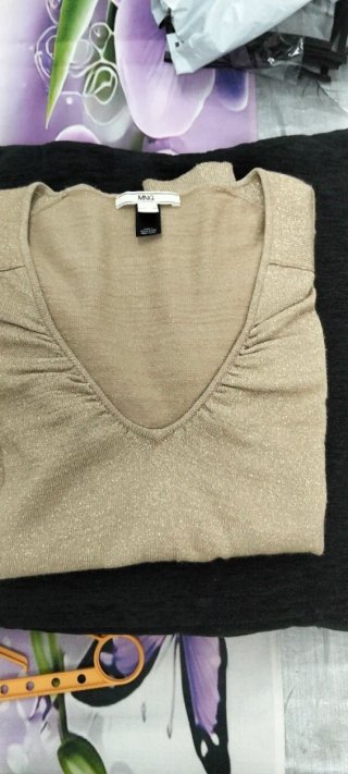 Jersey Mango Dorado Talla M Brillante