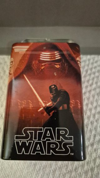 Lote Star Wars: Cromos, Pegatinas,Lata,hucha 2017.
