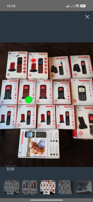 Lote 2x Telefunken S740 S420 Móviles para reparar