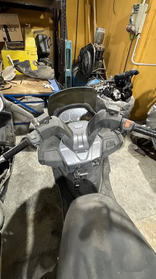 Daelim S3 Touring 125cc blanca averiada