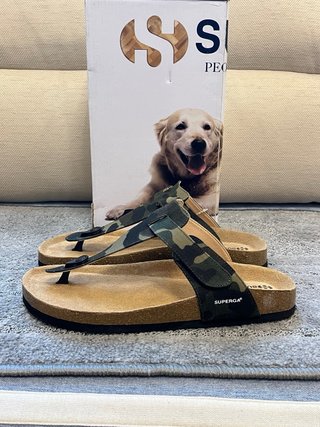 Superga infradito pelle camouflage 43