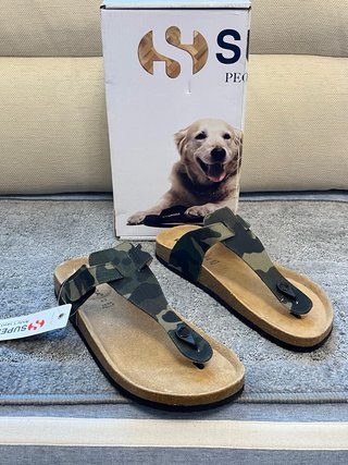 Superga infradito pelle camouflage 43