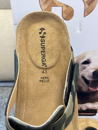Superga infradito pelle camouflage 43
