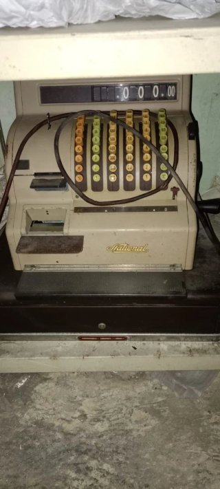 Caja Registradora National Vintage Beige