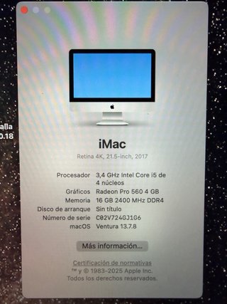 iMac 21.5 Retina 4K 2017