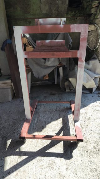 Soporte Motor Barco con Ruedas