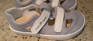 Sandalias NUEVAS Barefoot Cross Azul Piel Talla 34