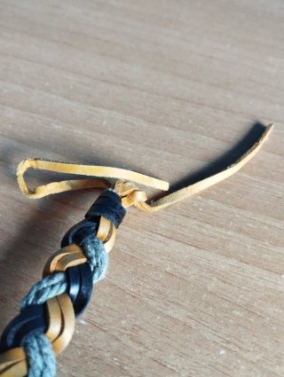 Lote pulseras cuero trenzadas