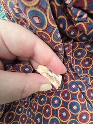 Camisa seda Yves Saint Laurent Estampada Años 70