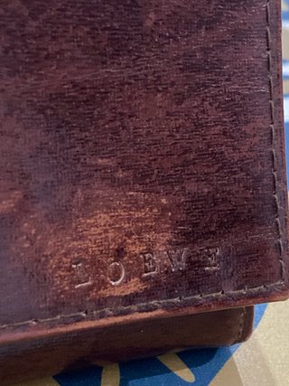 Cartera Loewe Marrón Piel