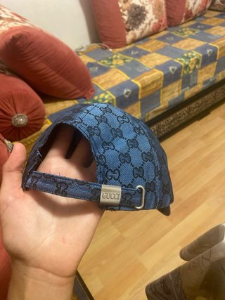 Gorra Gucci Azul con Rayas