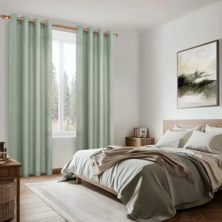 Cortinas Semitransparentes Verde Salvia 260x240