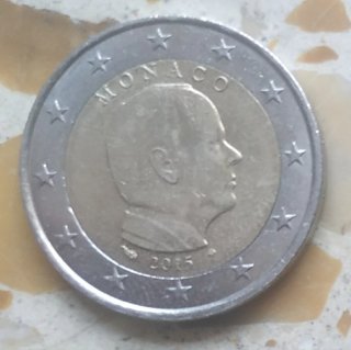 Moneta 2 euro - Usata - Monaco 2015
