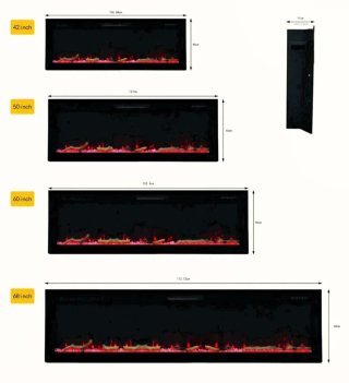 Chimenea eléctrica 60INCH (60")