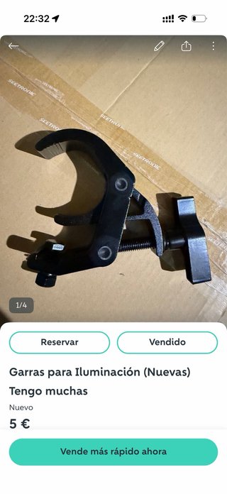 20 Garras para Iluminación (Nuevas)