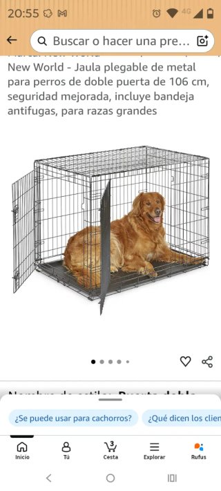Jaula grande para perro