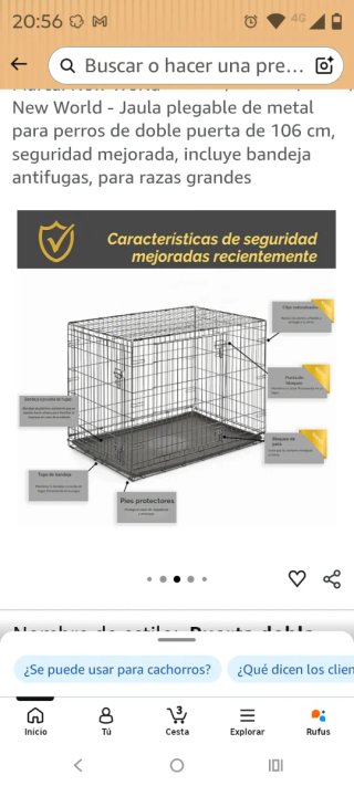 Jaula grande para perro