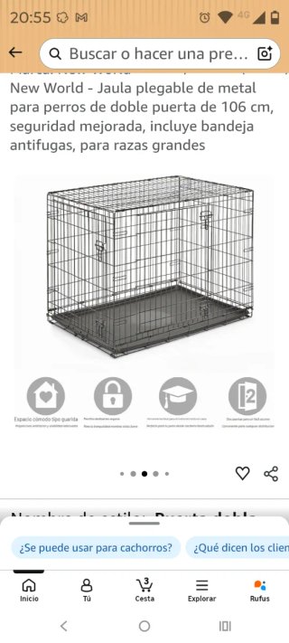 Jaula grande para perro