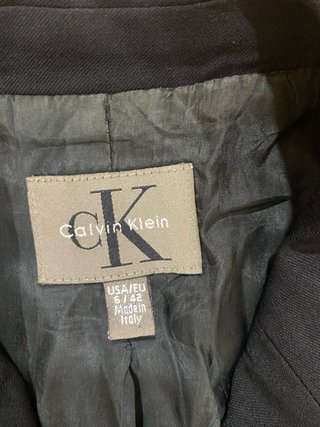 Americana Calvin Klein Negra Mujer