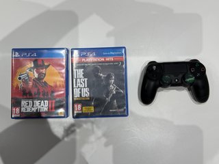 PlayStation 4 (PS4)+TLOU+RDR2+Mando con Grips
