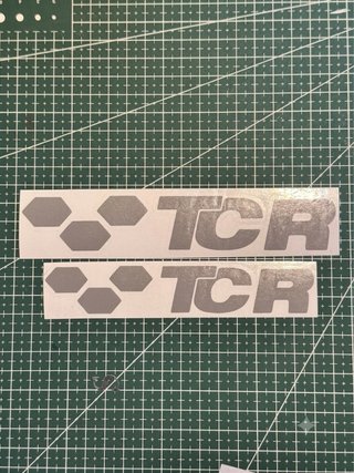 Pegatinas Golf TCR Vinilo Gris