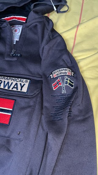 Sudadera Geographical Norway Negra