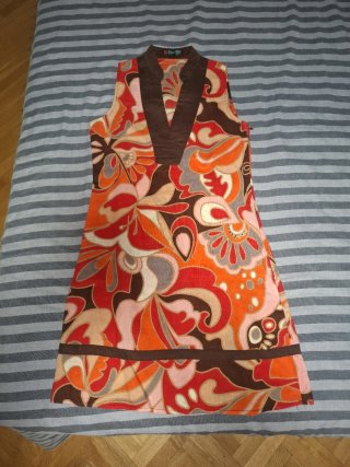 Vestido estampado vintage