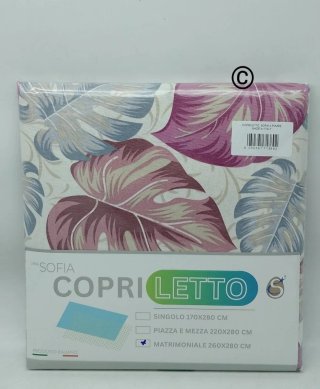 Copriletto Sofia beige/grigio