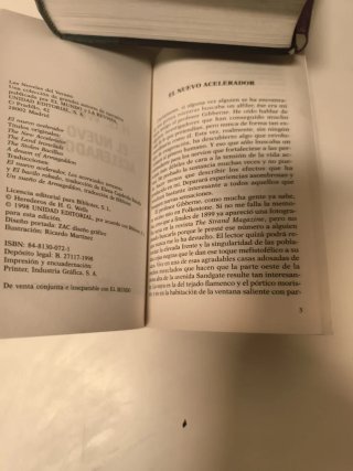 El nuevo acelerador y otras historias. H. G. Wells