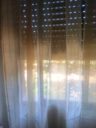 Cortinas EMEMA Rayas Cafe/Blanco Semitransparente