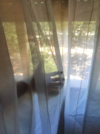 Cortinas EMEMA Rayas Cafe/Blanco Semitransparente