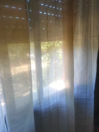 Cortinas EMEMA Rayas Cafe/Blanco Semitransparente