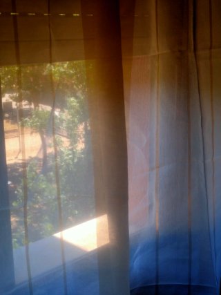 Cortinas EMEMA Rayas Cafe/Blanco Semitransparente