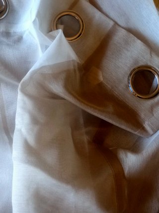 Cortinas EMEMA Rayas Cafe/Blanco Semitransparente
