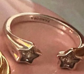 Anillo Pandora Estrella Ajustable Dorado