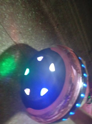 Hoverboard rosa con luz