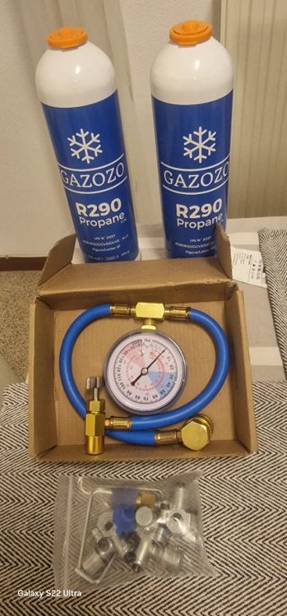 Kit Carga R290 Aire Acondicionado portatil