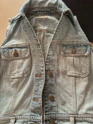 Chaqueta Vaquera Sin Mangas BASIC GIRL M