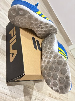 Scarpe uomo Adidas blu e gialle