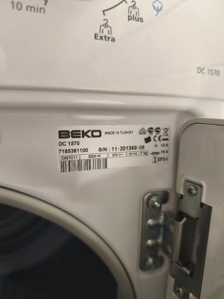 Secadora Beko 7 kg Condensador