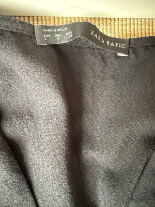 Mono Negro Sin Mangas Zara Talla S