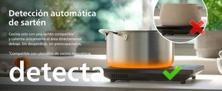 Placa Inducción Philips Cocina Eléctrica 2000W NUE