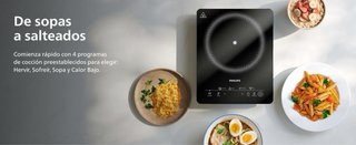 Placa Inducción Philips Cocina Eléctrica 2000W NUE